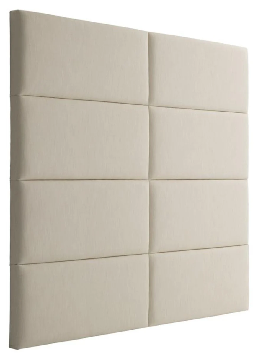 Designer Bett-Kopfteil Elfenbein 200 x H. 180 cm - Luxus Möbel