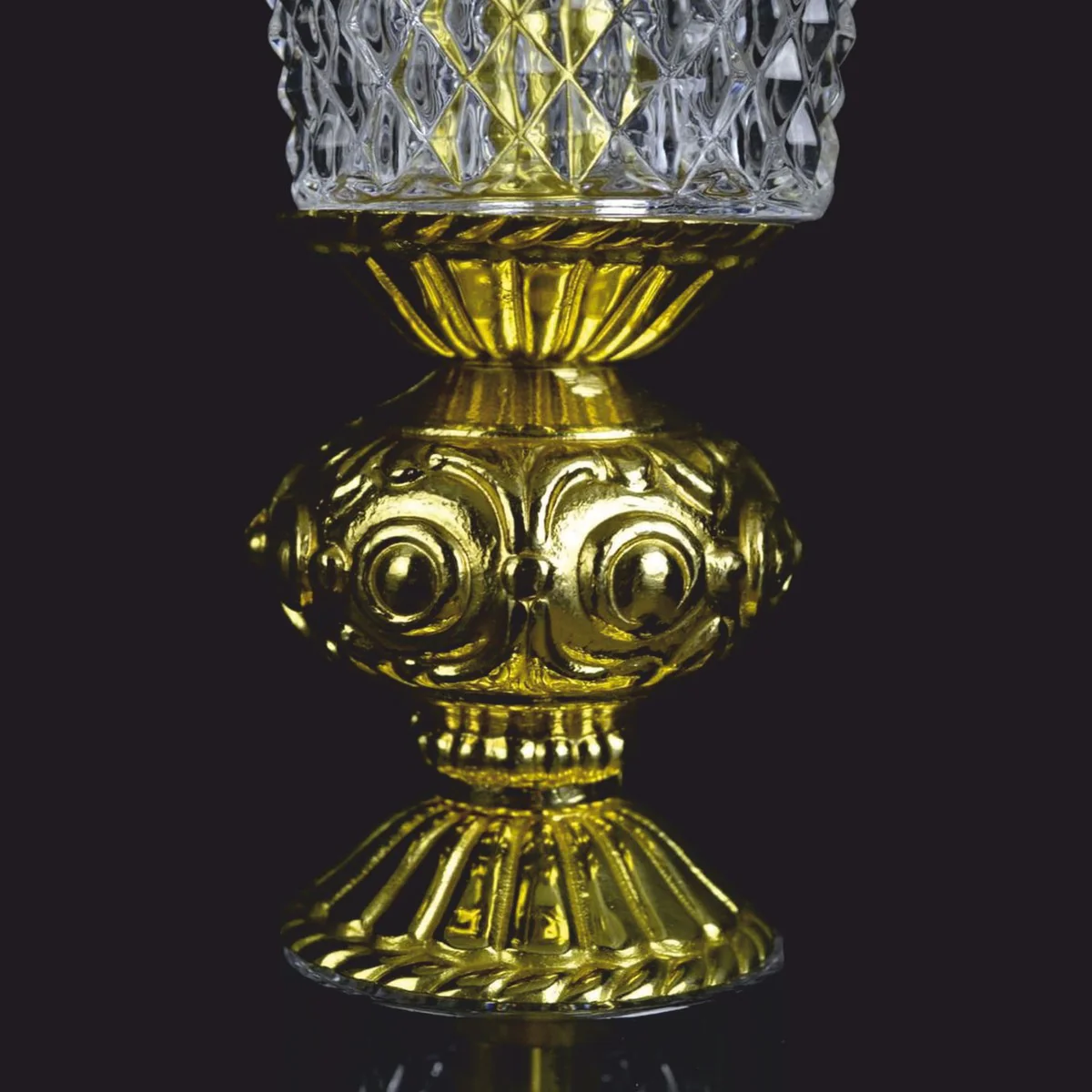 Luxus Barock Kristall LED Stehleuchte Gold Glänzend Ø 35 x H. 107 cm