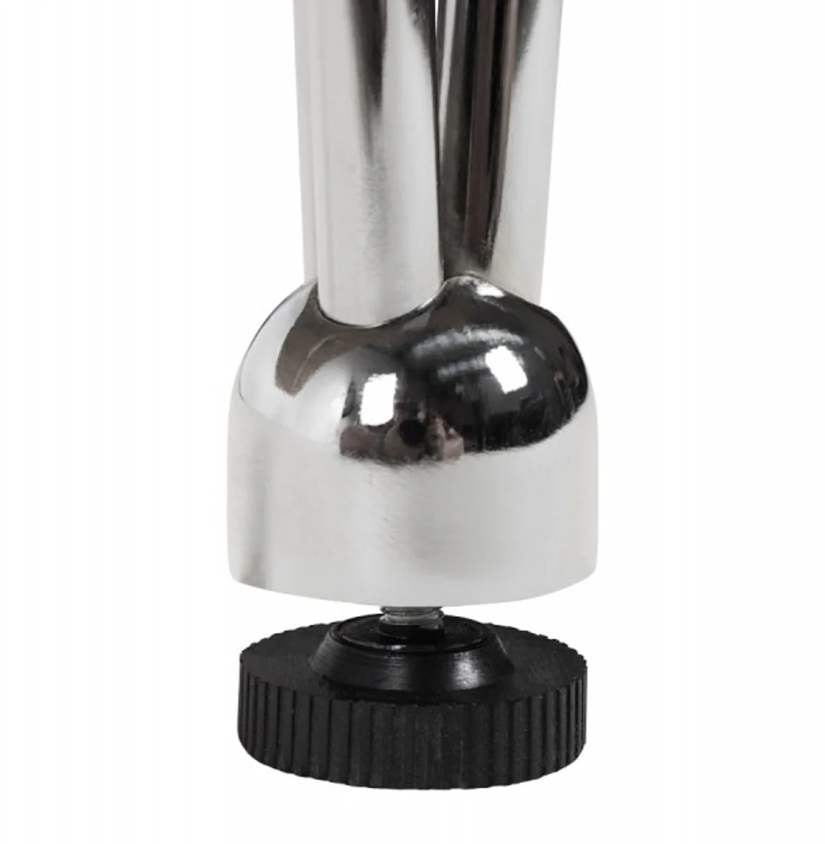 Designer Konferenztisch Weiß / Chrom Ausziehbar 170-270 cm - Designer Tisch Esstisch