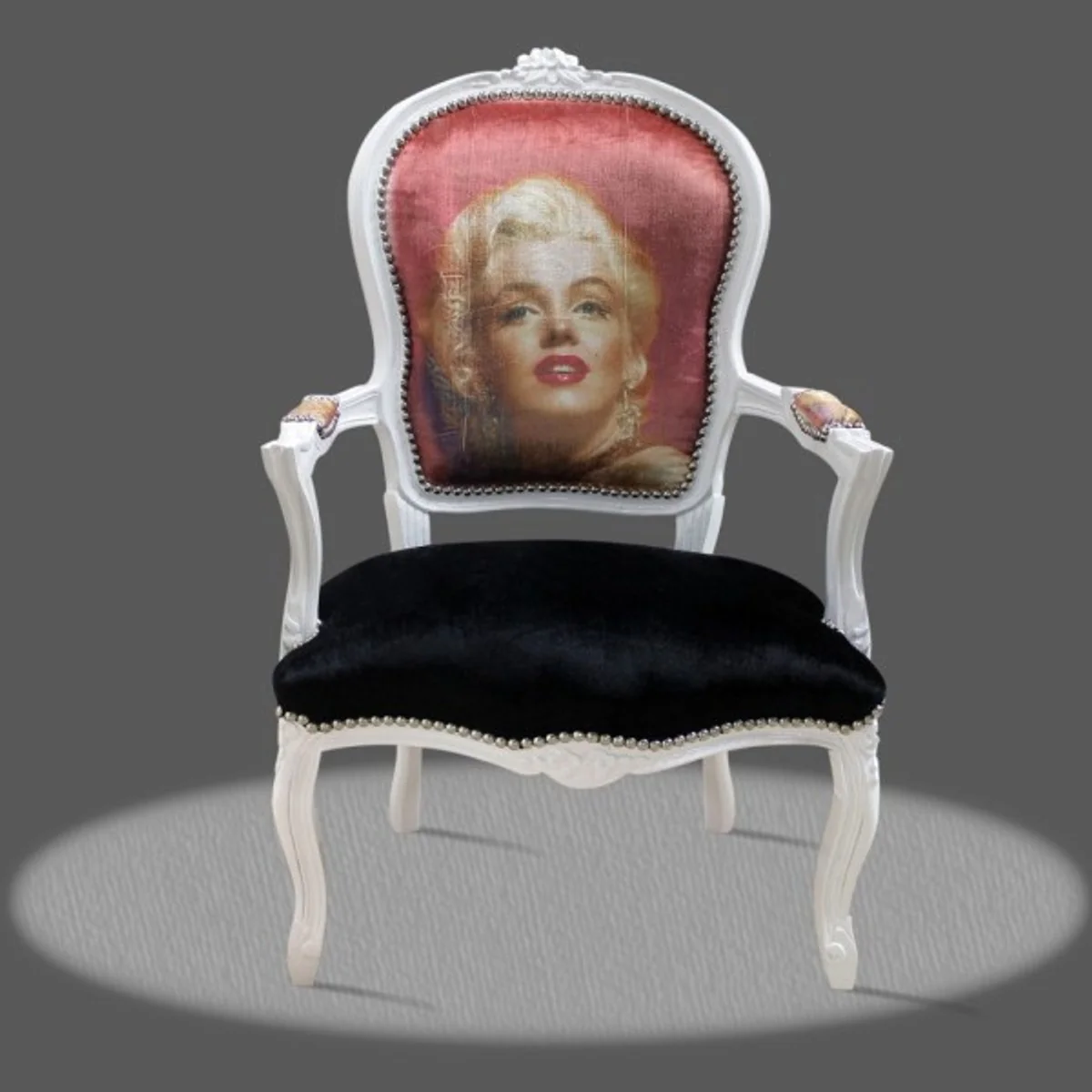 Barock Salon Stuhl Marilyn Monroe - Barock Antik Stil Möbel