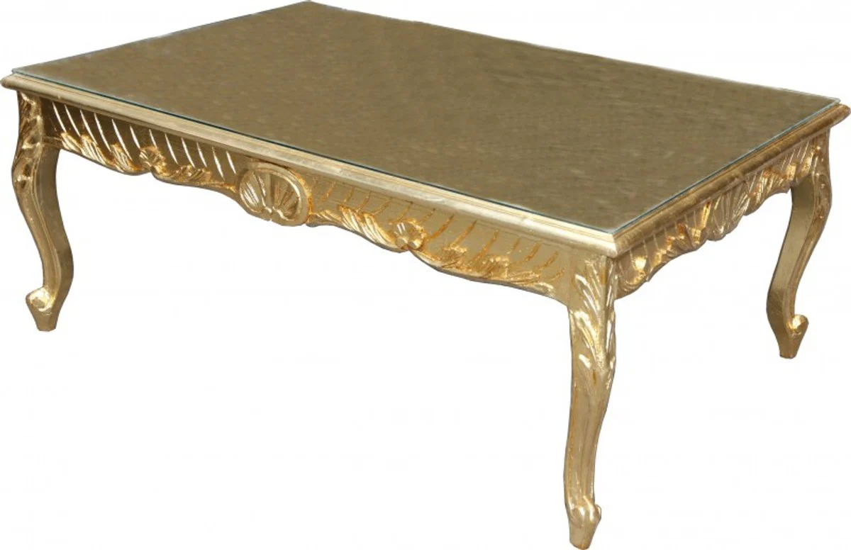 Barock Couchtisch Gold Antik Look 120 x 80 cm - Mod2