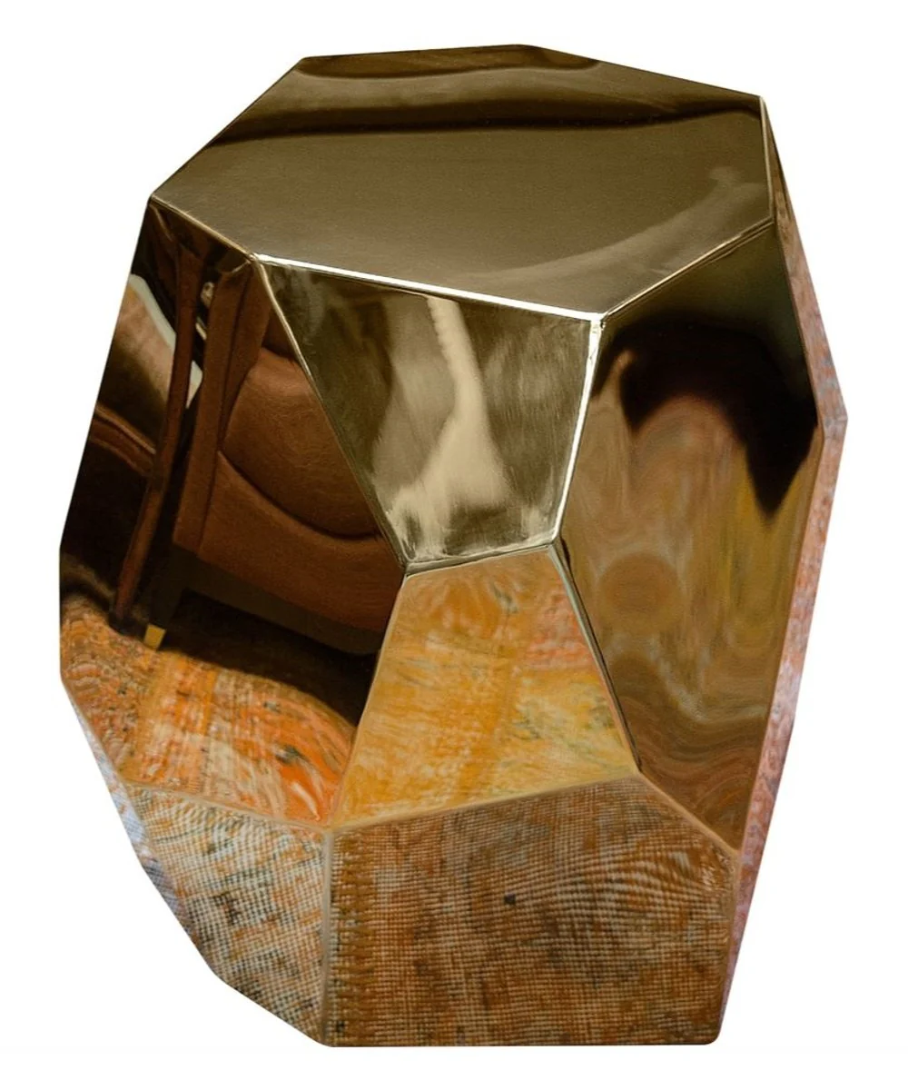 Designer Beistelltisch Gold 65 x 50 x H. 60 cm - Designer Kollektion