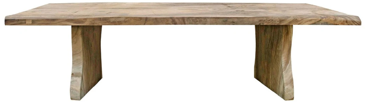 Landhausstil Esstisch Naturfarben 300 cm - Riesiger rustikaler Massivholz Küchentisch - Rustikale Esszimmer Möbel - Massivholz Esszimmer Möbel - Landhausstil Esszimmer Möbel