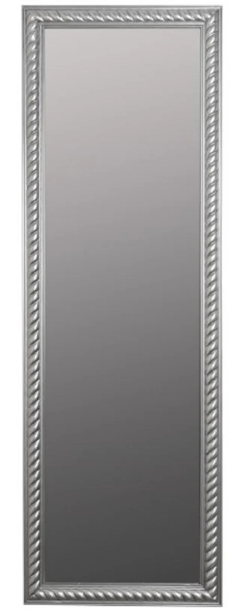 Barock Spiegel / Wandspiegel Antik Silber 62 x H. 187 cm - Barockmöbel