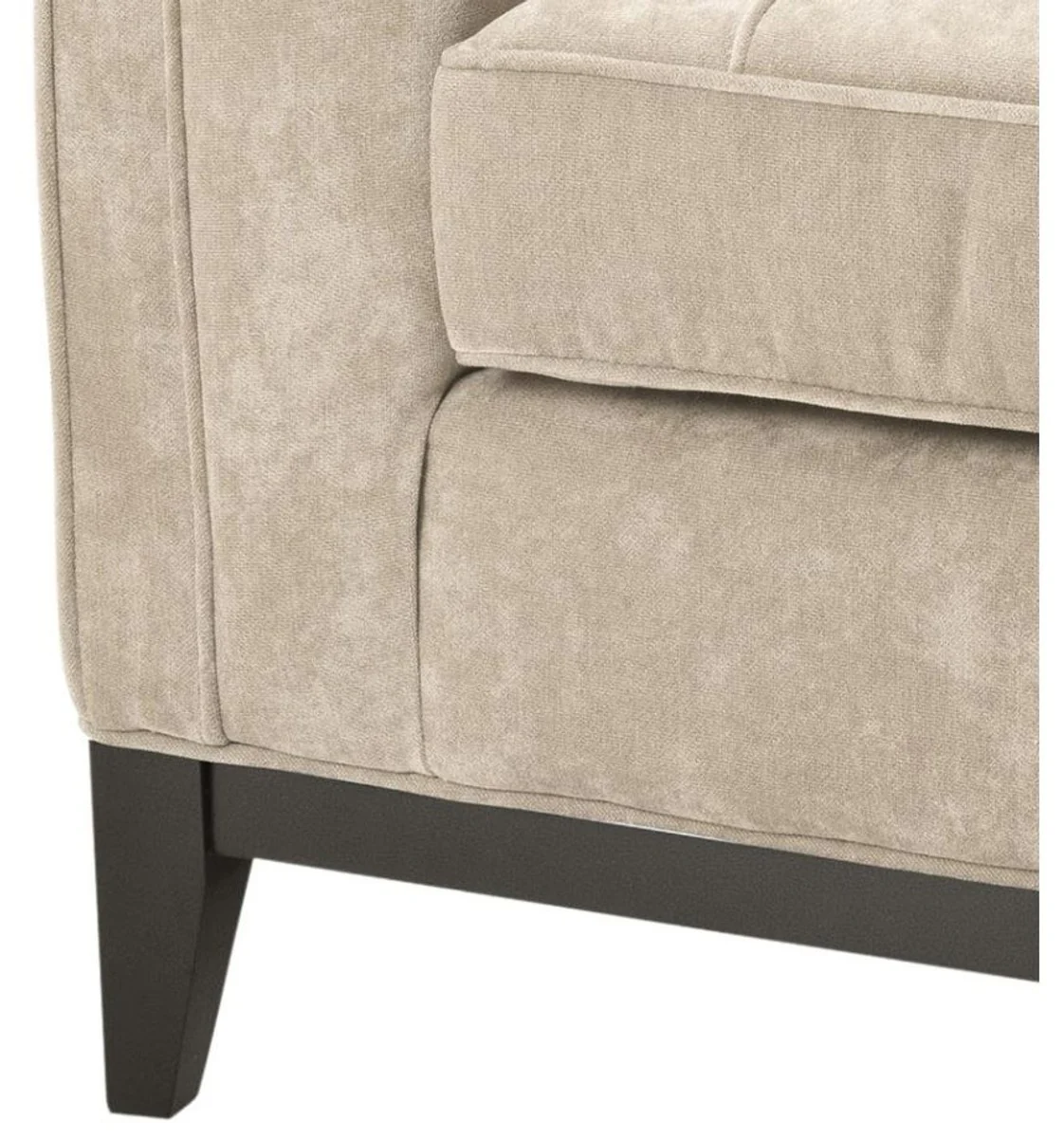 Luxus Sessel Greige 94 x 82 x H. 77 cm - Hotel Kollektion