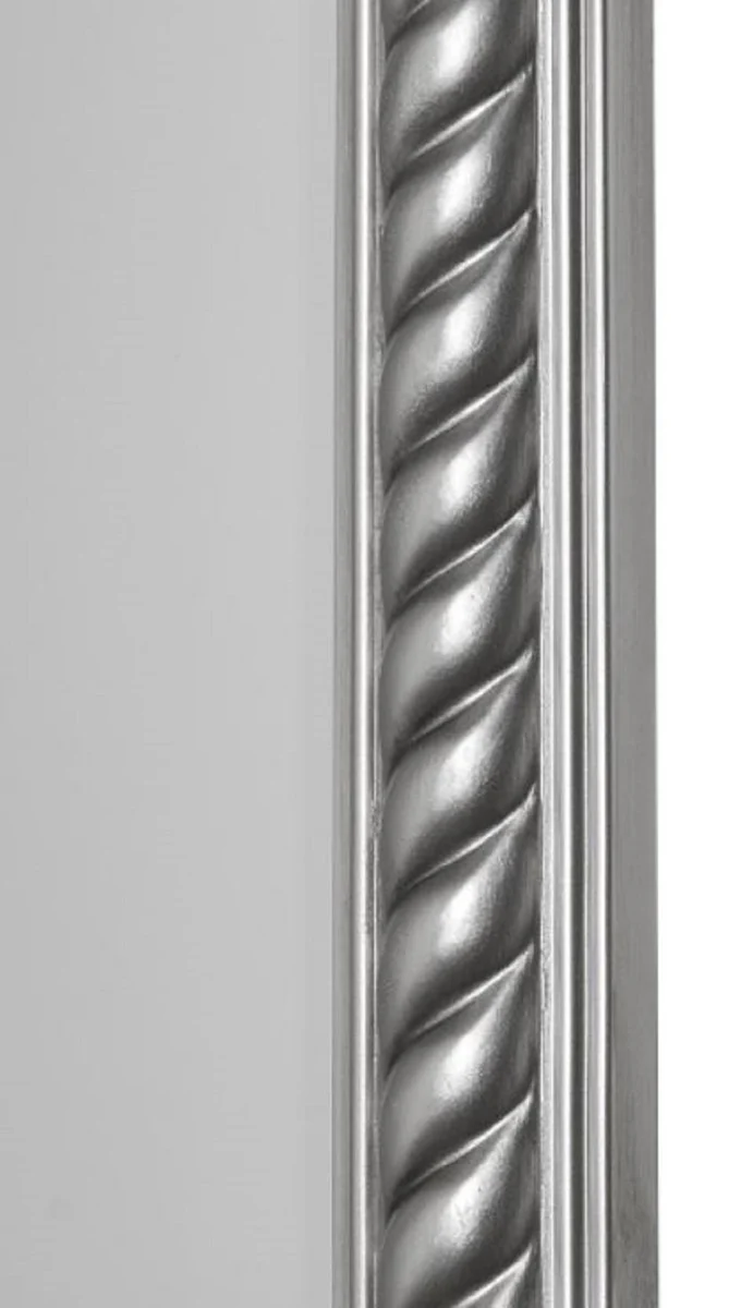 Barock Spiegel / Wandspiegel Antik Silber 52 x H. 62 cm - Barockmöbel