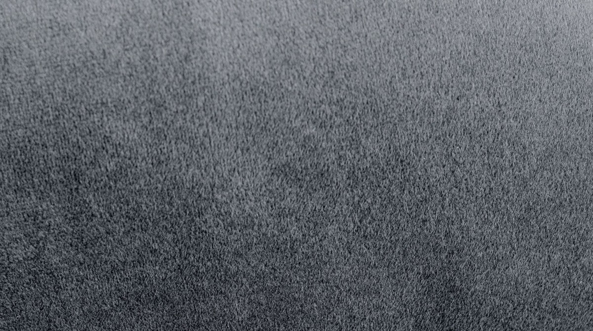 Luxus Barhocker Anthrazit / Schwarz Ø 37 x H. 76 cm - Barstuhl mit Samtstoff