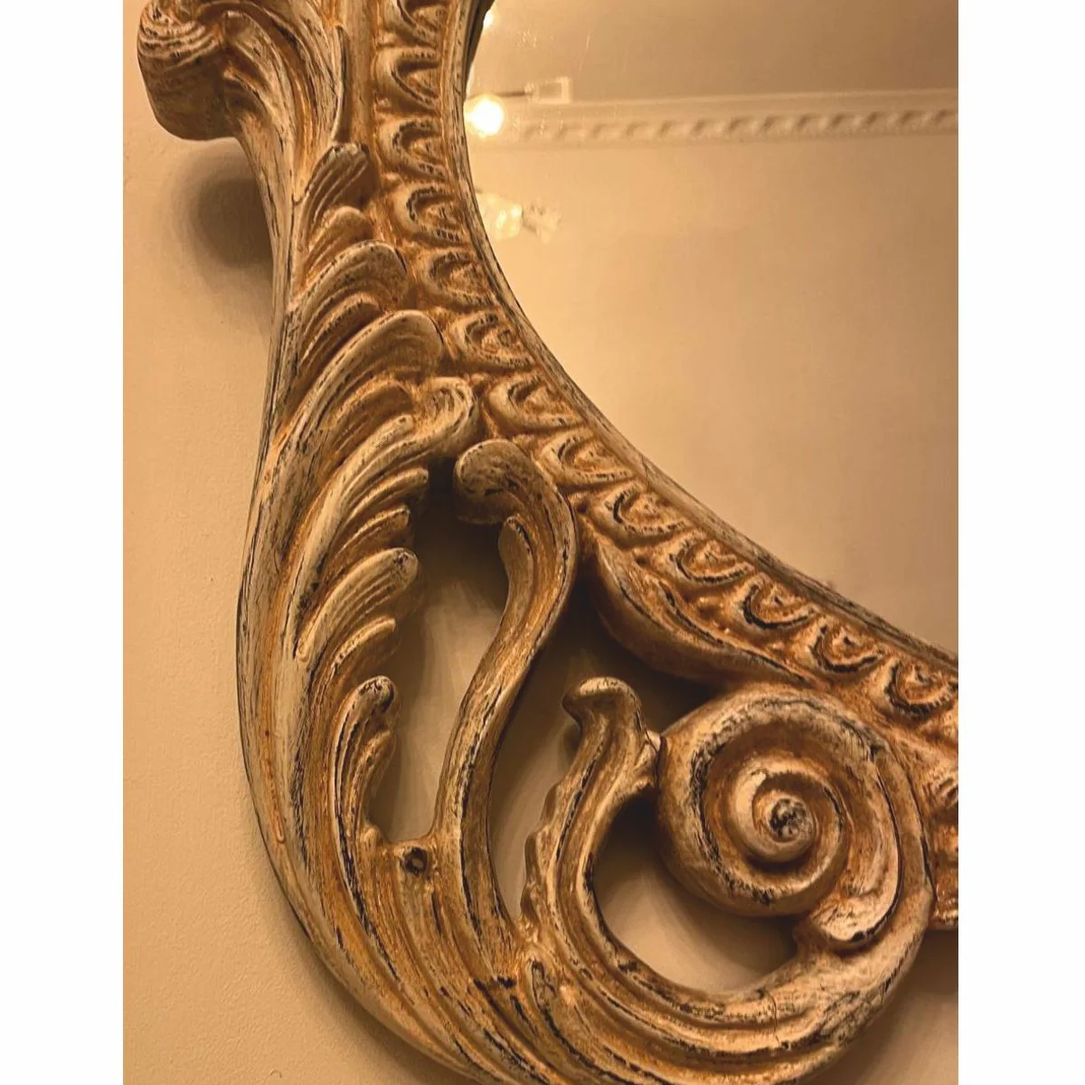 Pompöös by Barock Spiegel Antik Creme 123 cm - Harald Glööckler Barock Interior