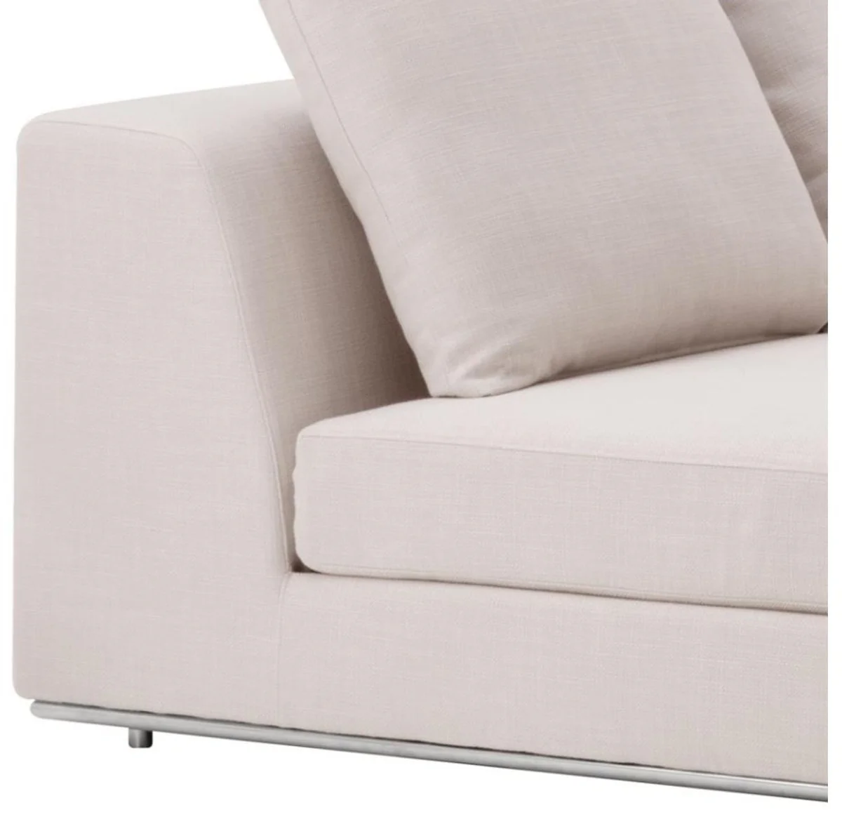 Luxus Sofa Naturfarbig - Designer Ecksofa