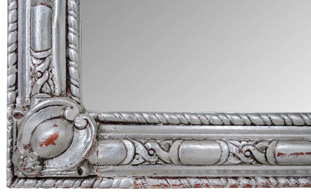 Barock Spiegel Silber 120 x H. 242 cm - Barock Wandspiegel