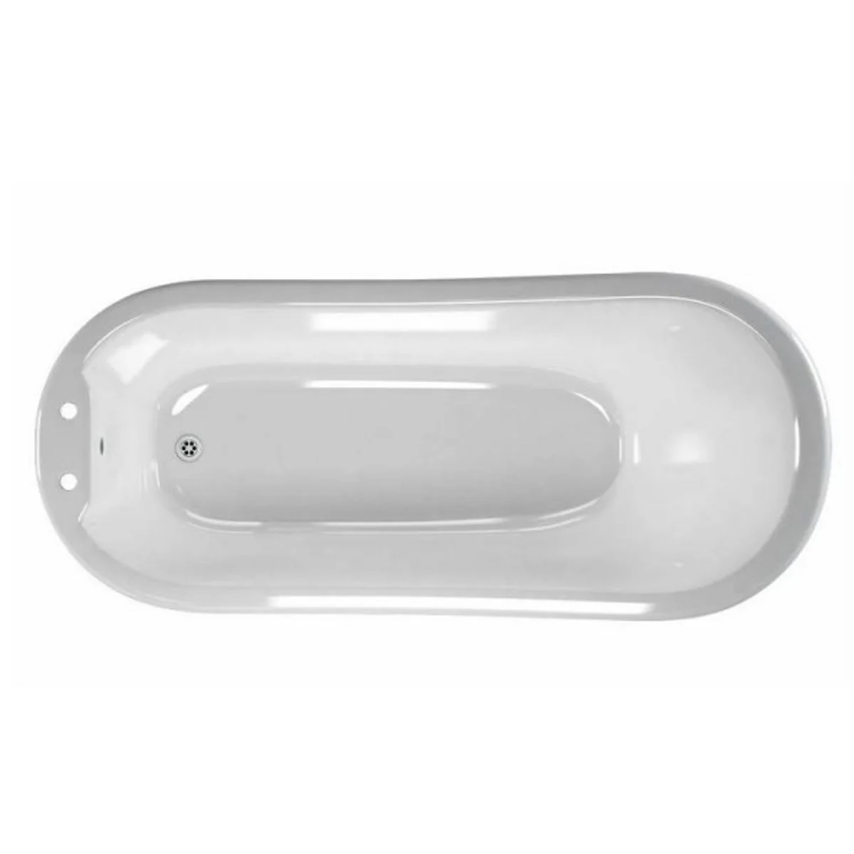 Jugendstil Badewanne Naturstein freistehend 1700mm BHan Weiß - Freistehende Retro Barock Antik Badewanne