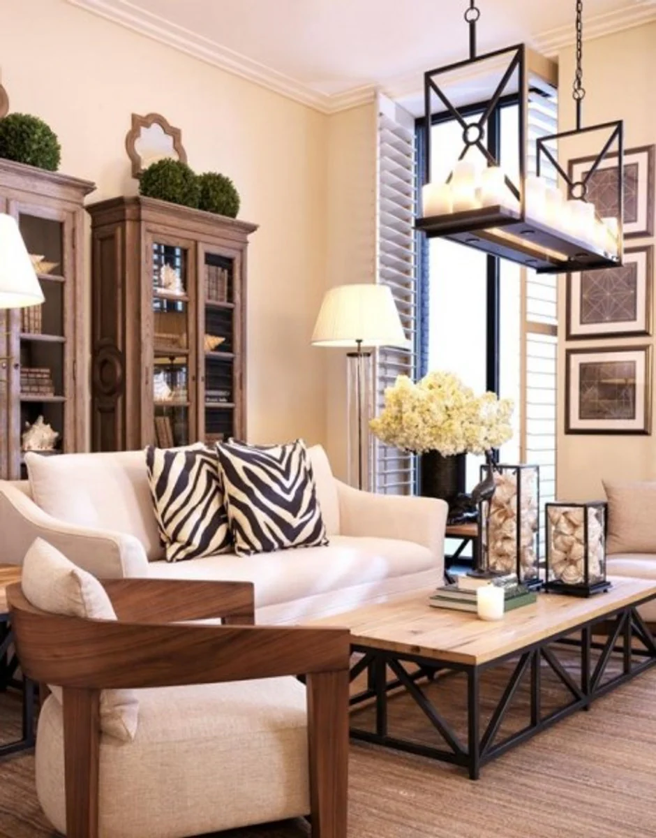 Luxus Art Deco Mahagoni Sessel - Luxus Hotel Möbel