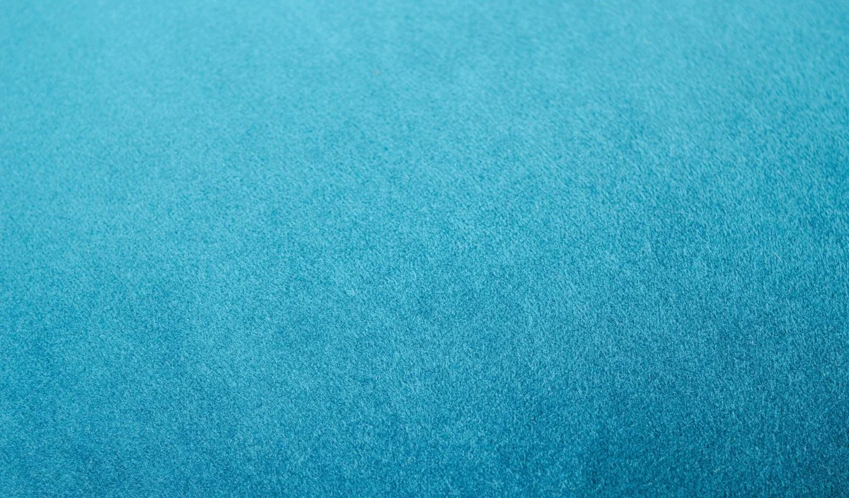 Luxus Barhocker Blau / Schwarz Ø 37 x H. 76 cm - Barstuhl mit Samtstoff