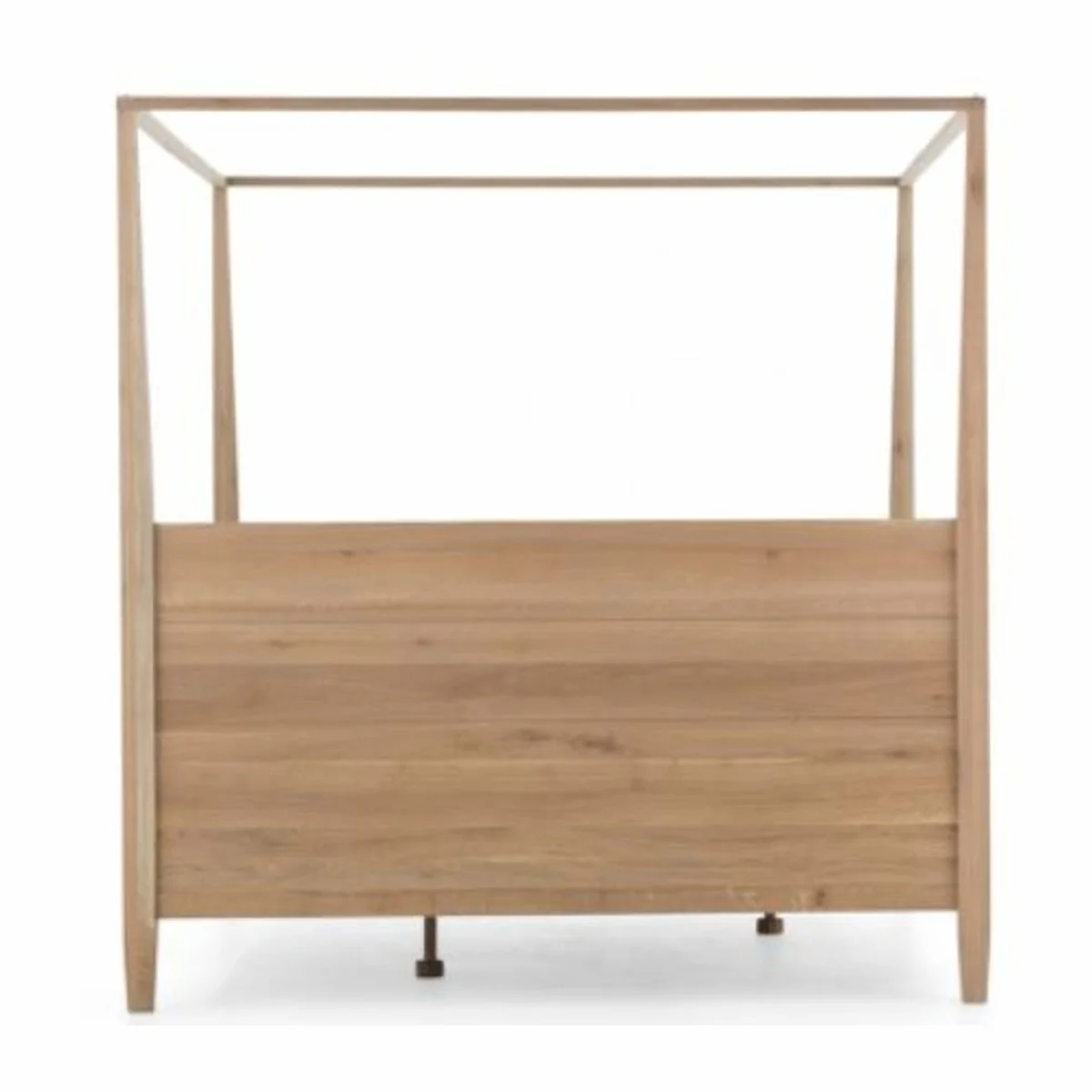 Landhausstil Himmelbett Naturfarben / Grau - Verschiedene Größen - Schlafzimmer Möbel