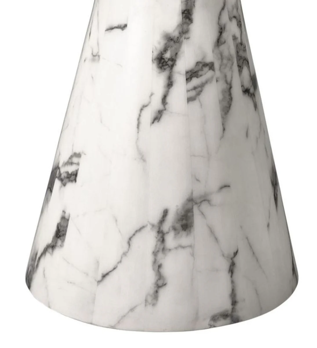 Designer Esstisch Weiß 119,5 x H. 75 cm - Luxus Edition