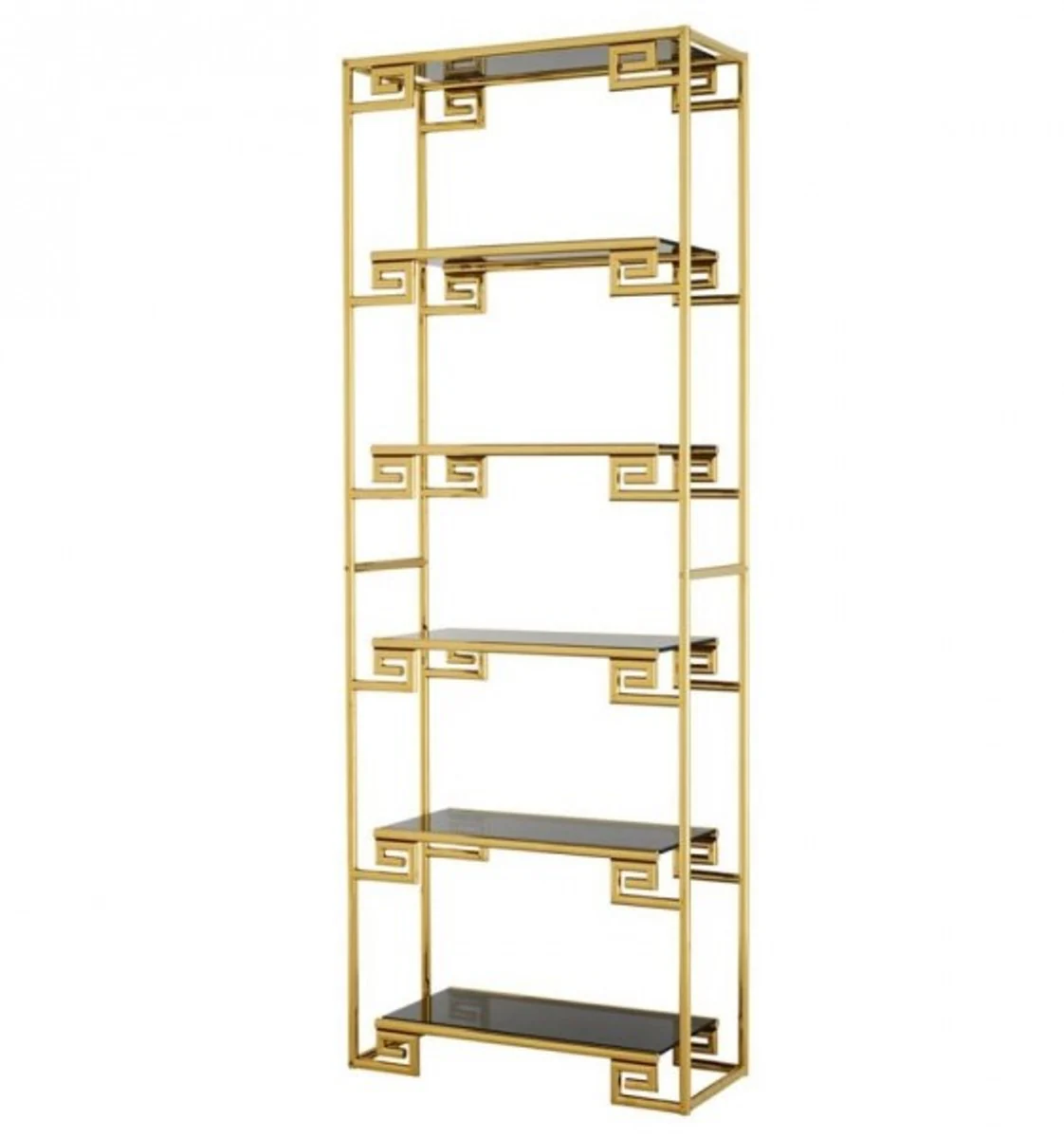 Luxus Regal Schrank Gold mit Rauchglas - Luxus Qualität