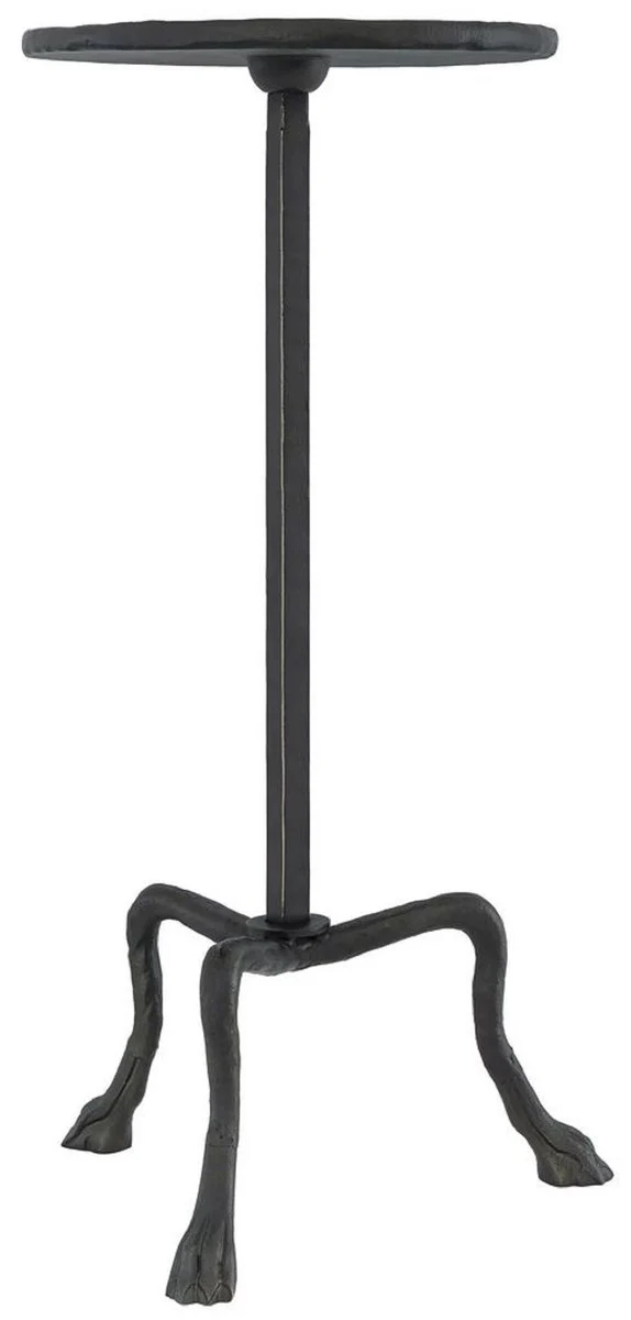 Luxus Beistelltisch Bronzefarben Ø 36,5 x H. 72,5 cm - Runder Dreibein Tisch - Wohnzimmer Möbel - Luxus Möbel