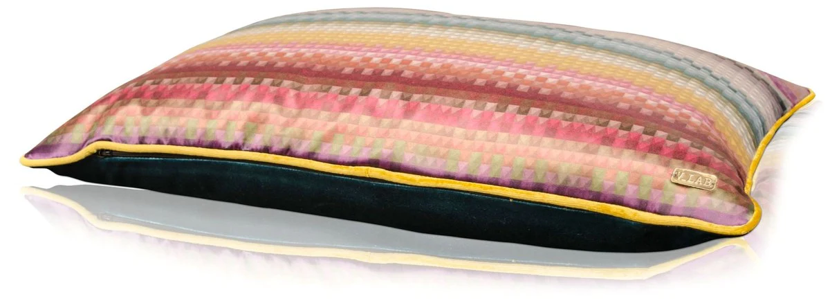 Wohnzimmer Deko Kissen 2er Set Mehrfarbig 60 x 40 cm - Luxus Kollektion