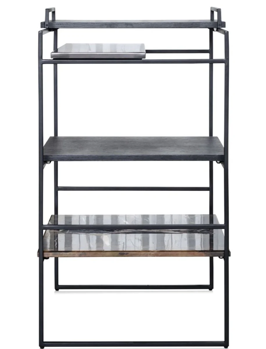 Luxus Designer Beistelltisch Schwarz 45 x 45 x H. 80,5 cm - Designer Möbel