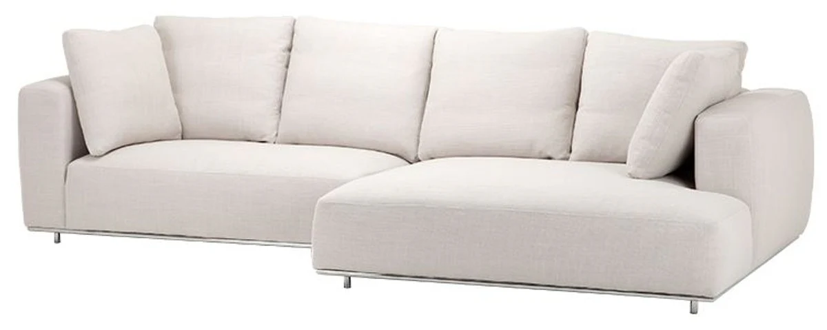 Luxus Sofa Naturfarbig - Designer Ecksofa