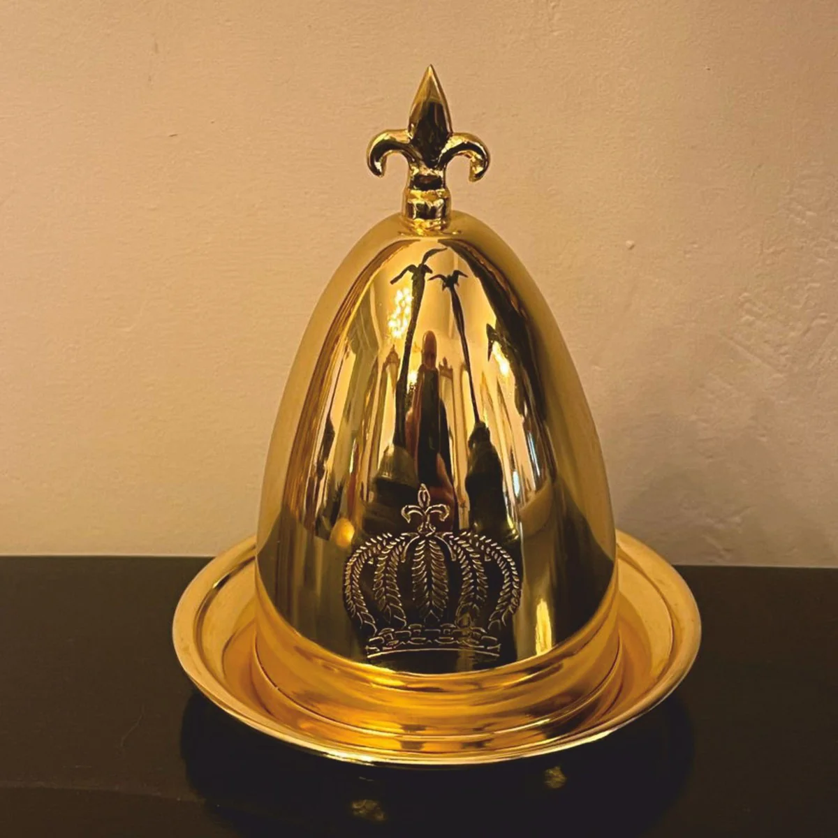 Pompöös by Luxus Barock Eierbecher mit Deckel Gold - designed by Harald Glööckler