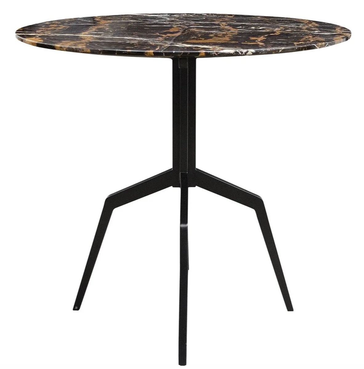 Luxus Esstisch Schwarz 80 x H. 76 cm - Esszimmermöbel