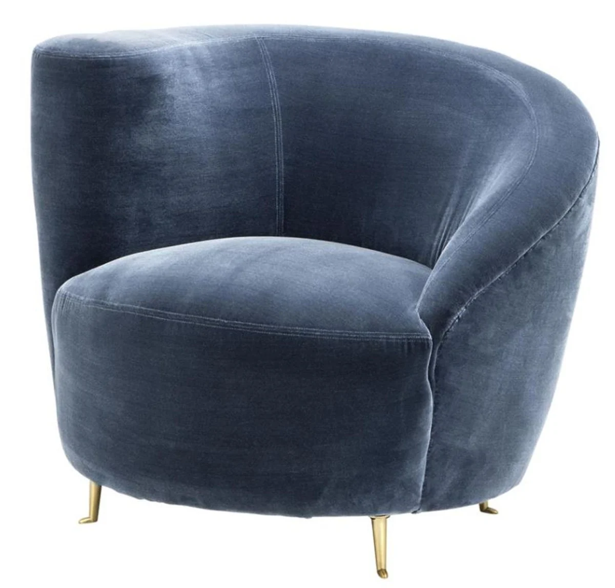 Designer Sessel Blau 91 x 85 x H. 74 cm - Luxus Kollektion