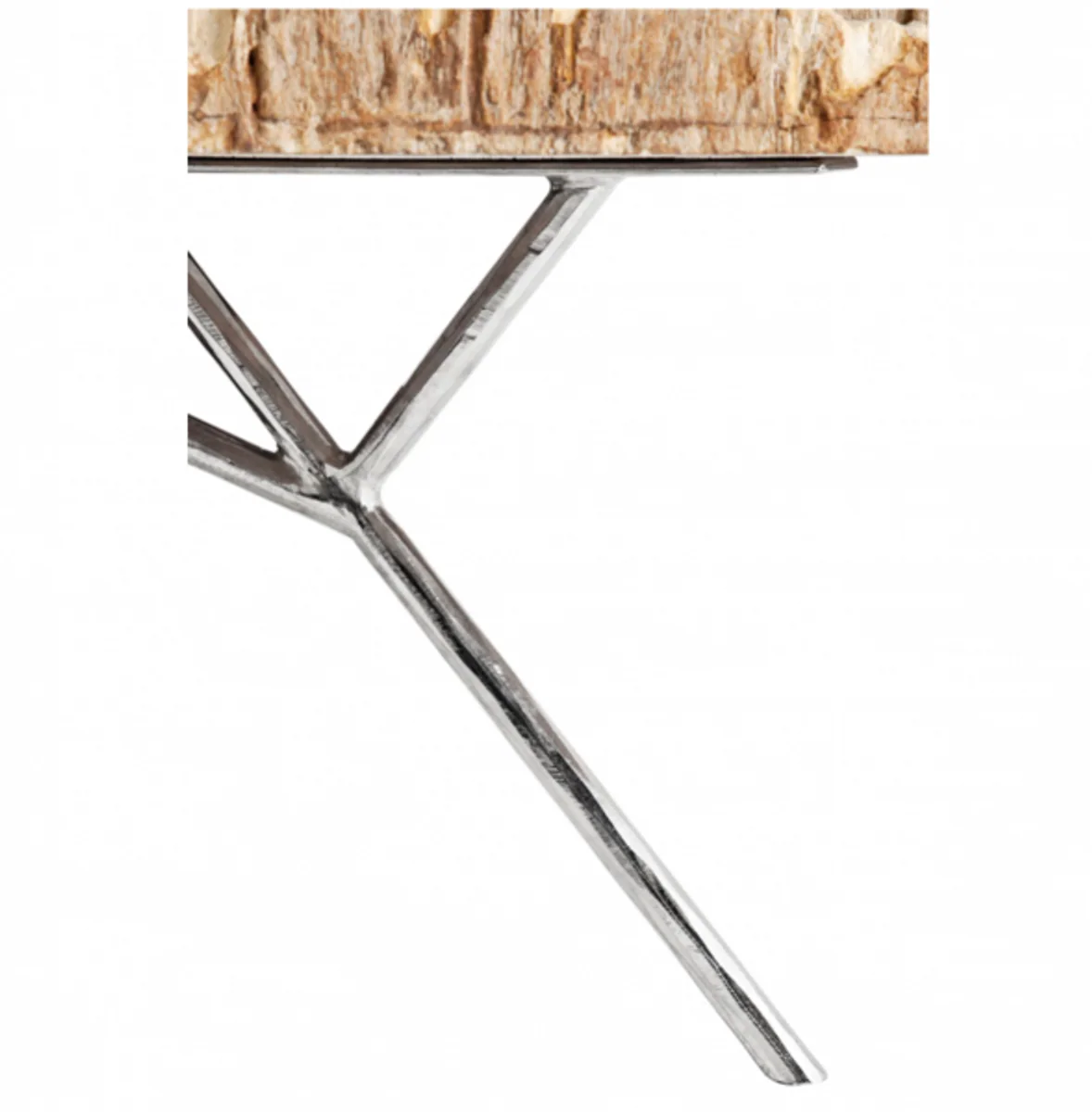 Luxus Art Deco Designer Couchtisch aus versteinertem Holz - Wohnzimmer Salon Tisch - Limited Edition