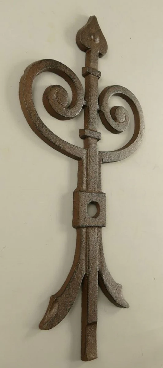 Wanddeko Anker Rustikal Braun 23 x 1,5 x H. 50 cm - Nostalgischer Metall Anker - Wohnzimmer Deko - Garten Deko - Terrassen Deko - Deko Accessoires