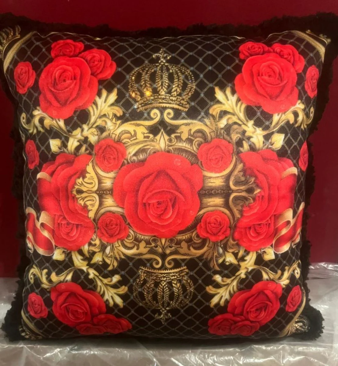 Harald Glööckler Luxus Deko Kissen Pompöös by Kronen & Rosen 45 cm