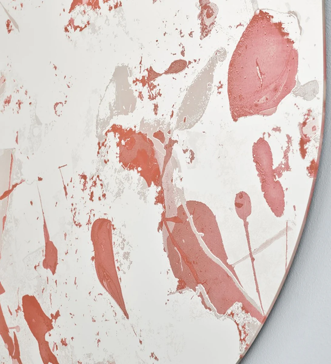 Designer Wandspiegel Rot 100 x H. 105 cm - Moderner Design Spiegel - Luxus Kollektion