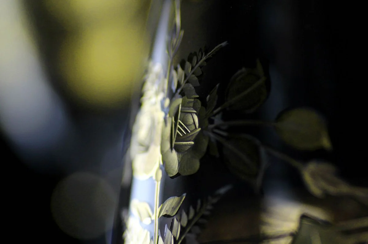 Luxus Barock Likörglas 6er Set Gold Ø 5,5 x H. 17 cm - Handgefertigte und handgravierte Likörgläser - Hotel & Restaurant Accessoires - Luxus Qualität