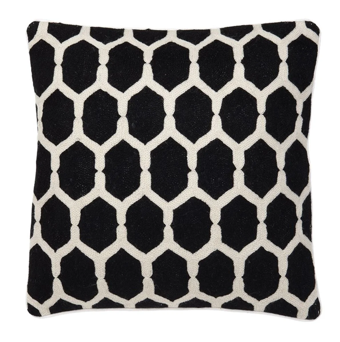 Luxus Hotel Kissen Schwarz 50 x H. 50 cm - Hotel Kollektion