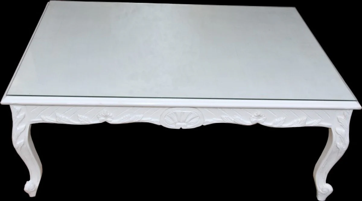 Barock Couchtisch Weiß 120 x 80 cm - Mod2