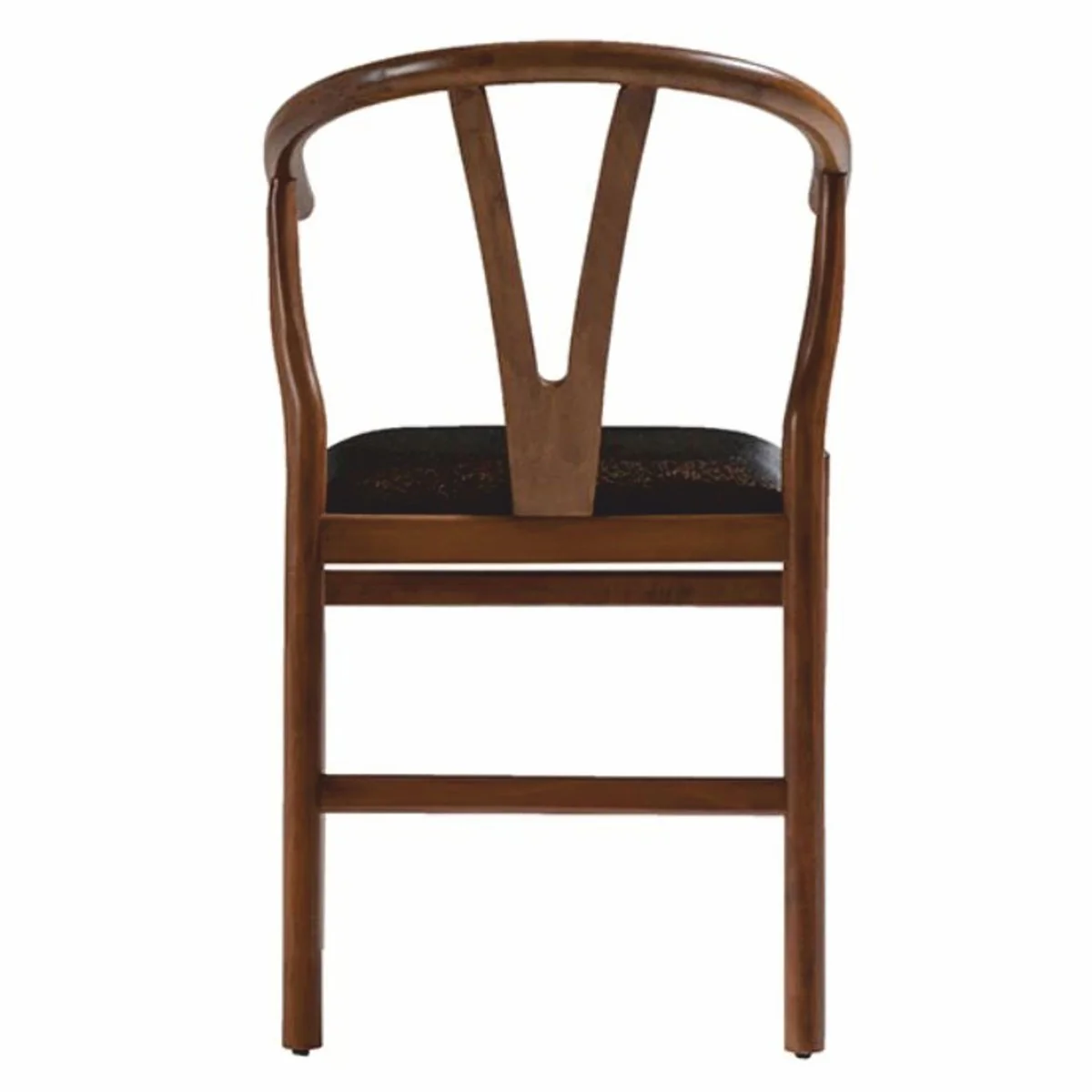 Luxus Esszimmer Stuhl mit Armlehnen Braun / Schwarz H. 86 cm