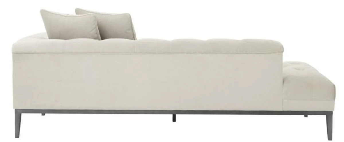 Luxus Sofa Hellgrau Rechtsseitig 220 x 96 x H. 66 cm - Hotel Möbel