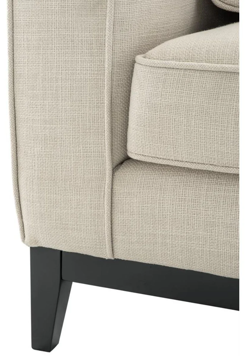 Wohnzimmer Sofa Naturfarbig 248 x 127 x H. 94 cm - Luxus Wohnzimmermöbel