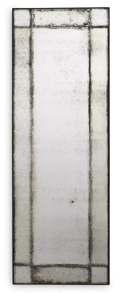 Luxus Wandspiegel 70 x 3 x H. 200 cm - Rechteckiger Spiegel mit Mahagoni Rahmen und antikem Spiegelglas - Wohnzimmer Spiegel - Schlafzimmer Spiegel - Garderoben Spiegel - Luxus Möbel