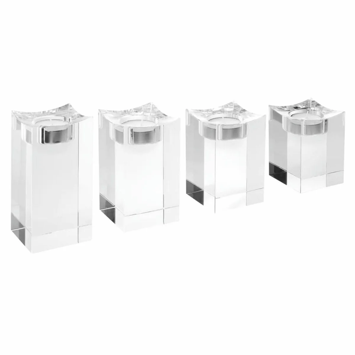 Luxus Kristallglas Teelichthalter Set - Deko Accessoires