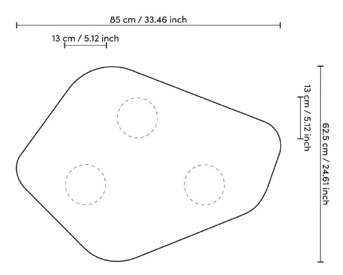 Luxus Fiberglas Beistelltisch Hochglanz Weiß 85 x 62,5 x H. 41,5 cm - Fiberglas Tisch - Wohnzimmer Möbel - Hotel Möbel - Luxus Möbel - Fiberglas Möbel
