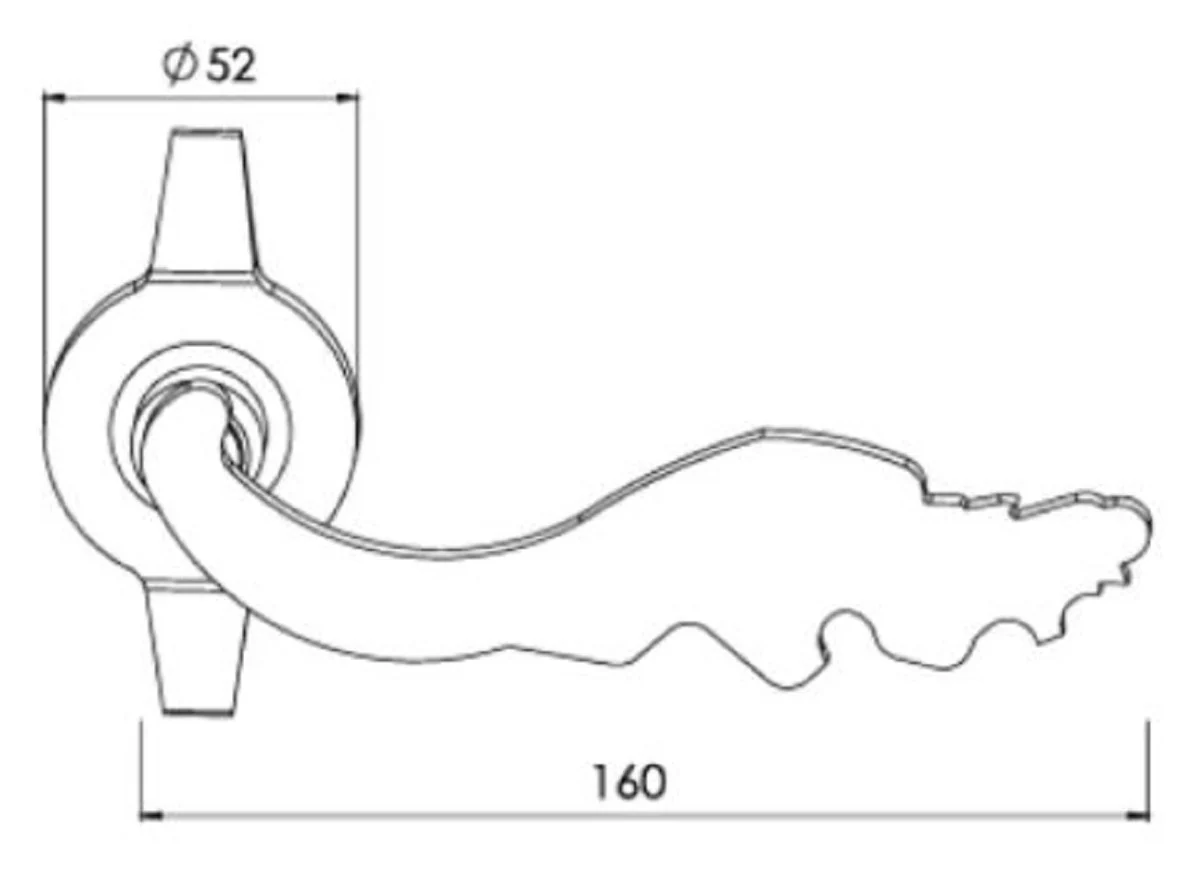 Luxus Barock Türgriff Set Gold - Edle Messing Türgriffe mit 24 Karat Vergoldung - Luxus Qualität