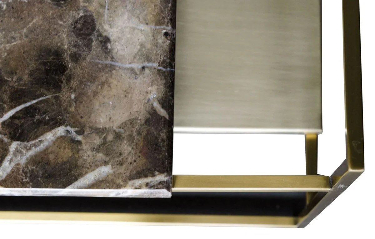 Luxus Couchtisch Gold 100 x 100 x H. 39,5 cm - Designer Wohnzimmertisch