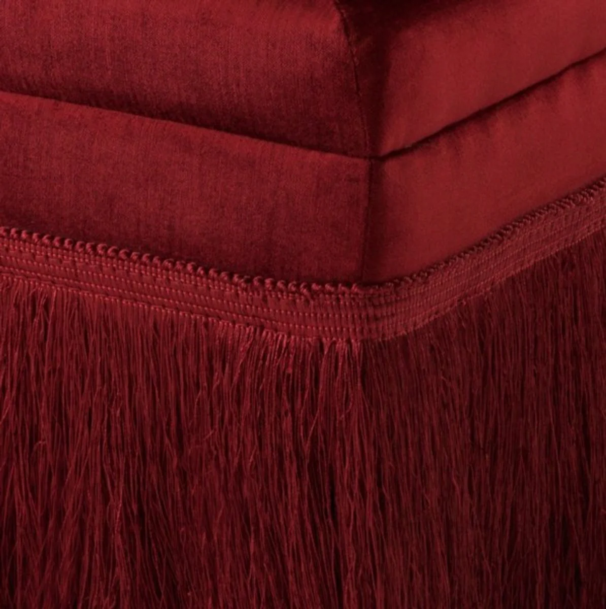 Luxus Belle Epoche Sessel Bordeaux Rot - Jugendstil Art Deco - Luxury Collection