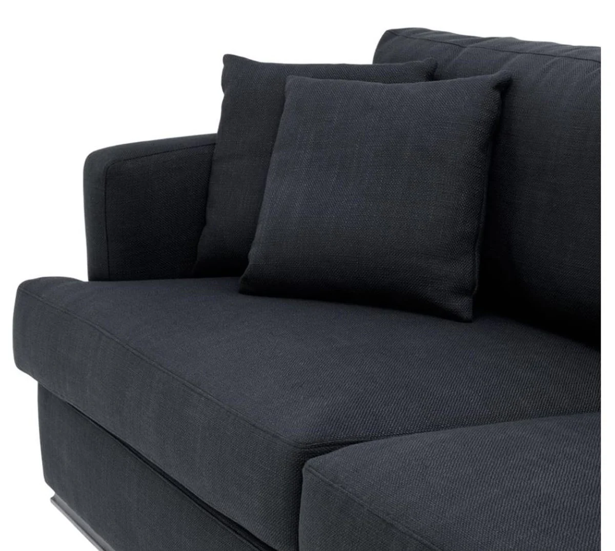 Luxus Hotel Sofa Schwarz 234 x 103 x H. 86 cm - Limited Edition