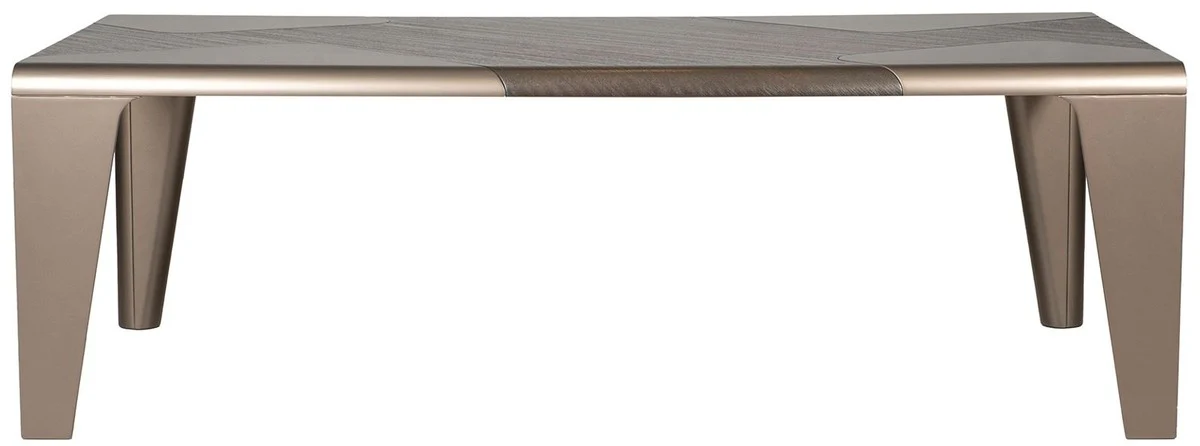 Luxus Esstisch Dunkelbraun / Bronze 235 x 110 x H. 77 cm - Rechteckiger Esszimmertisch - Esszimmer Möbel - Hotel Möbel - Luxus Möbel - Luxus Qualität