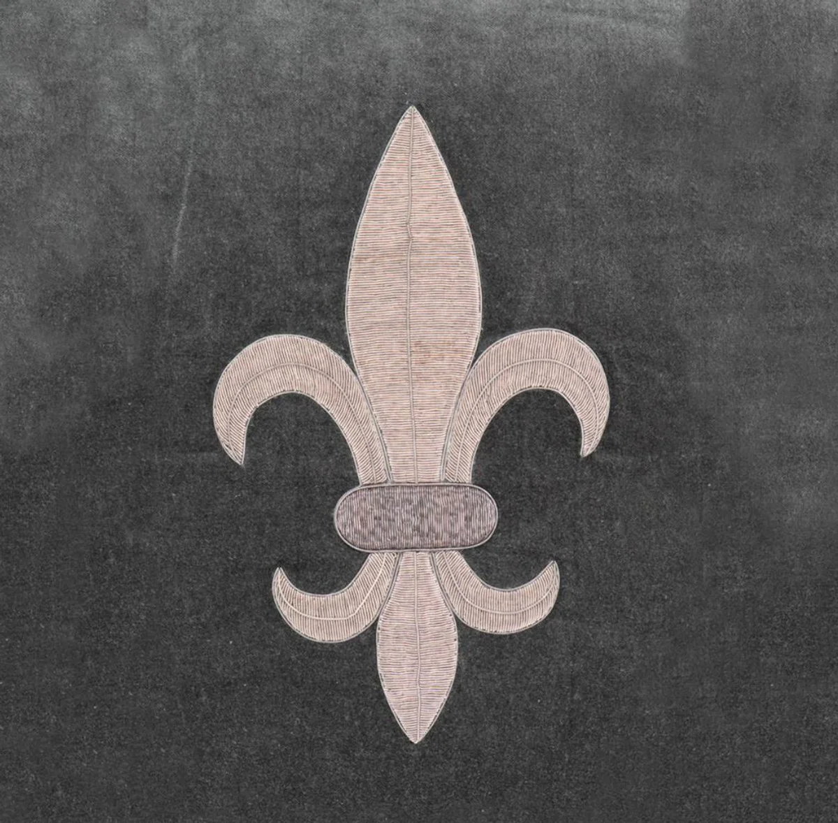 Wohnzimmer Zierkissen Grau / Silber 60 x 60 cm - Luxus Kissen