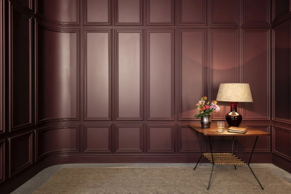 Wandpaneel Weiß 150 x 3,2 x H. 50 cm - Barock & Jugendstil Deko Accessoires