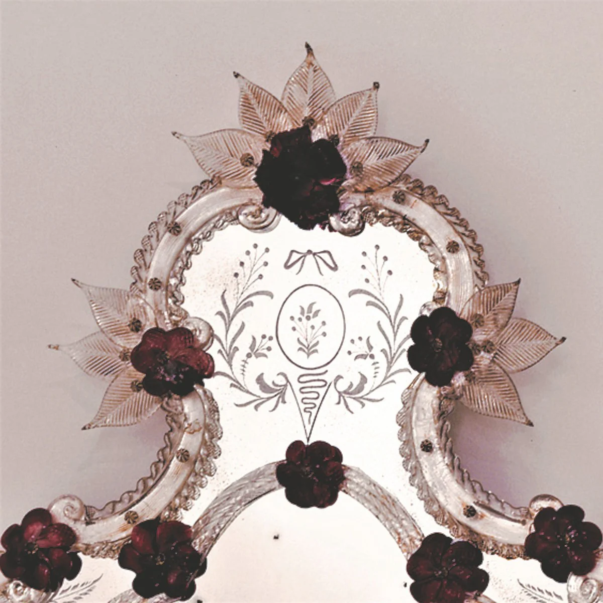 Luxus Barock Spiegel Rot - Prunkvoller Wandspiegel im Venezianischen Stil - Hotel Möbel - Schloss Möbel - Barock Möbel - Luxus Möbel im Barockstil - Made in Italy