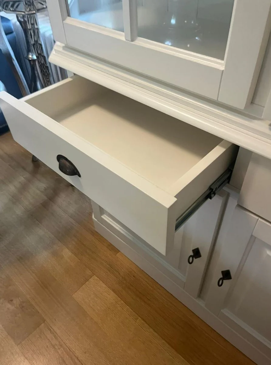 Landhausstil Esszimmer Schrank Weiß 160 x H. 200 cm - Landhausstil Möbel