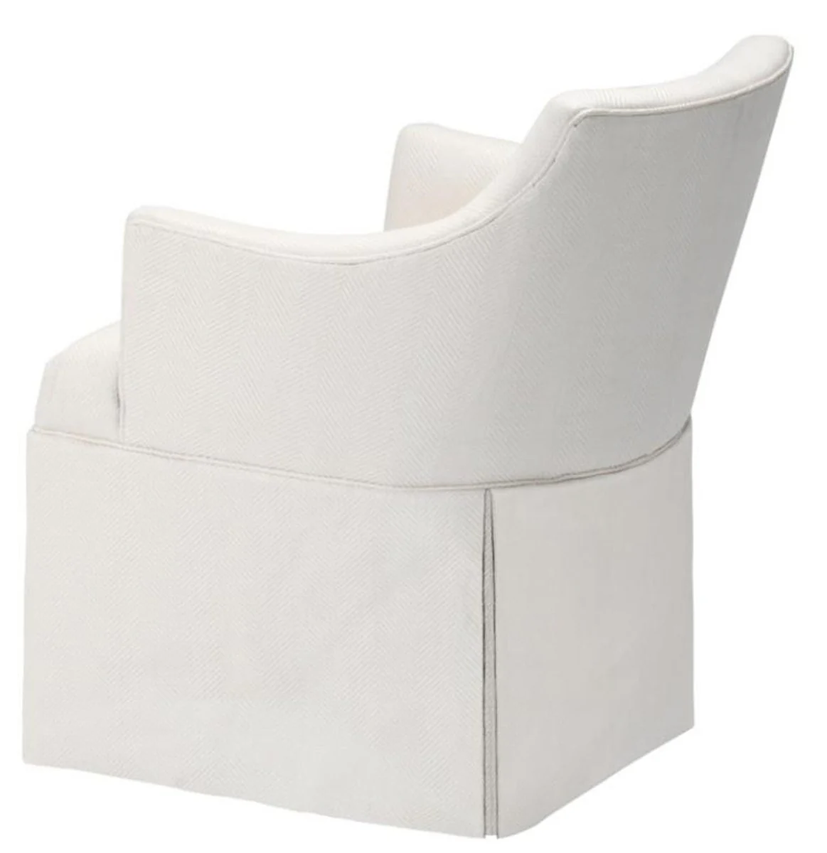 Designer Sessel Weiß 63 x 63 x H. 81 cm - Luxus Kollektion